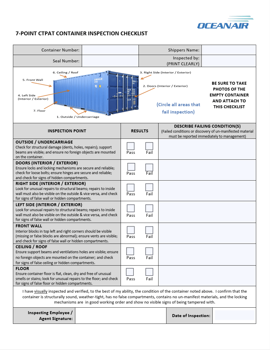 7-Point Container Inspection Checklist