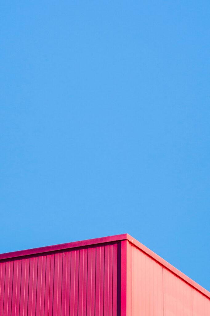 Corner of containership