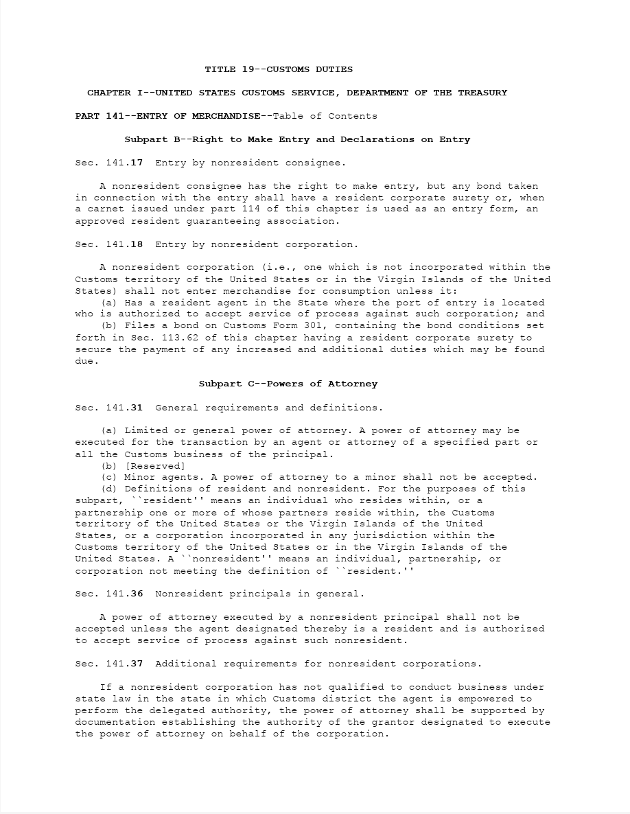 Non Resident Corporation