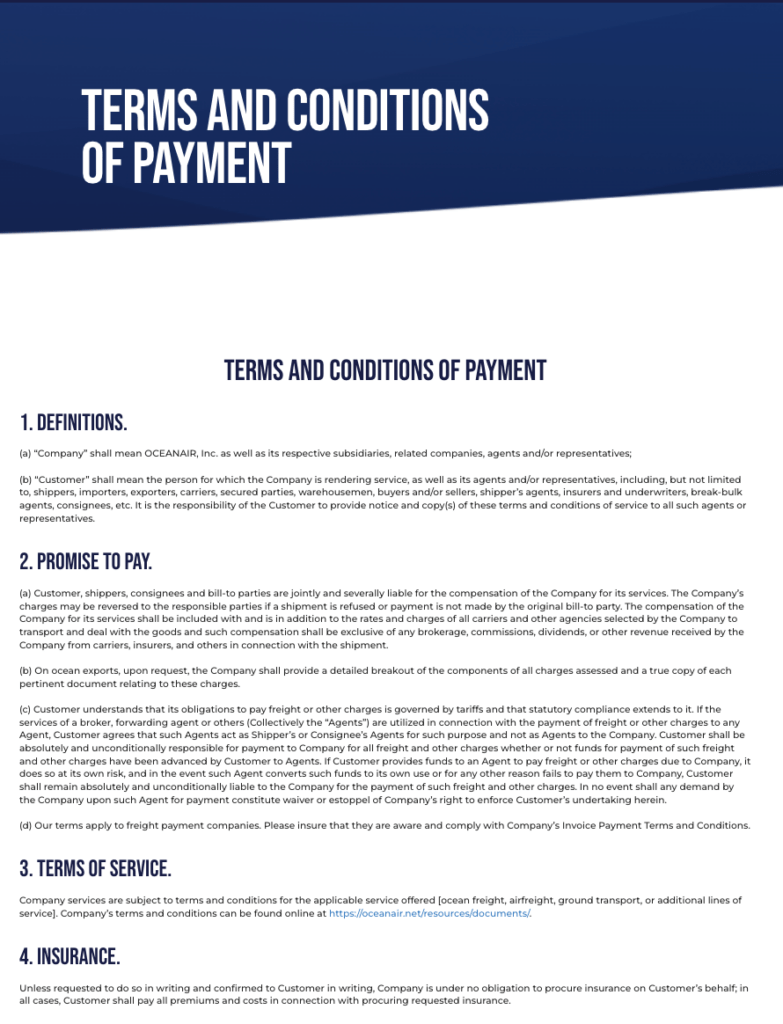 TermsandConditionsofPayements