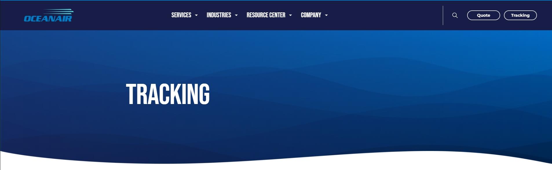 Tracking - OCEANAIR | Your Global Logistics Partner